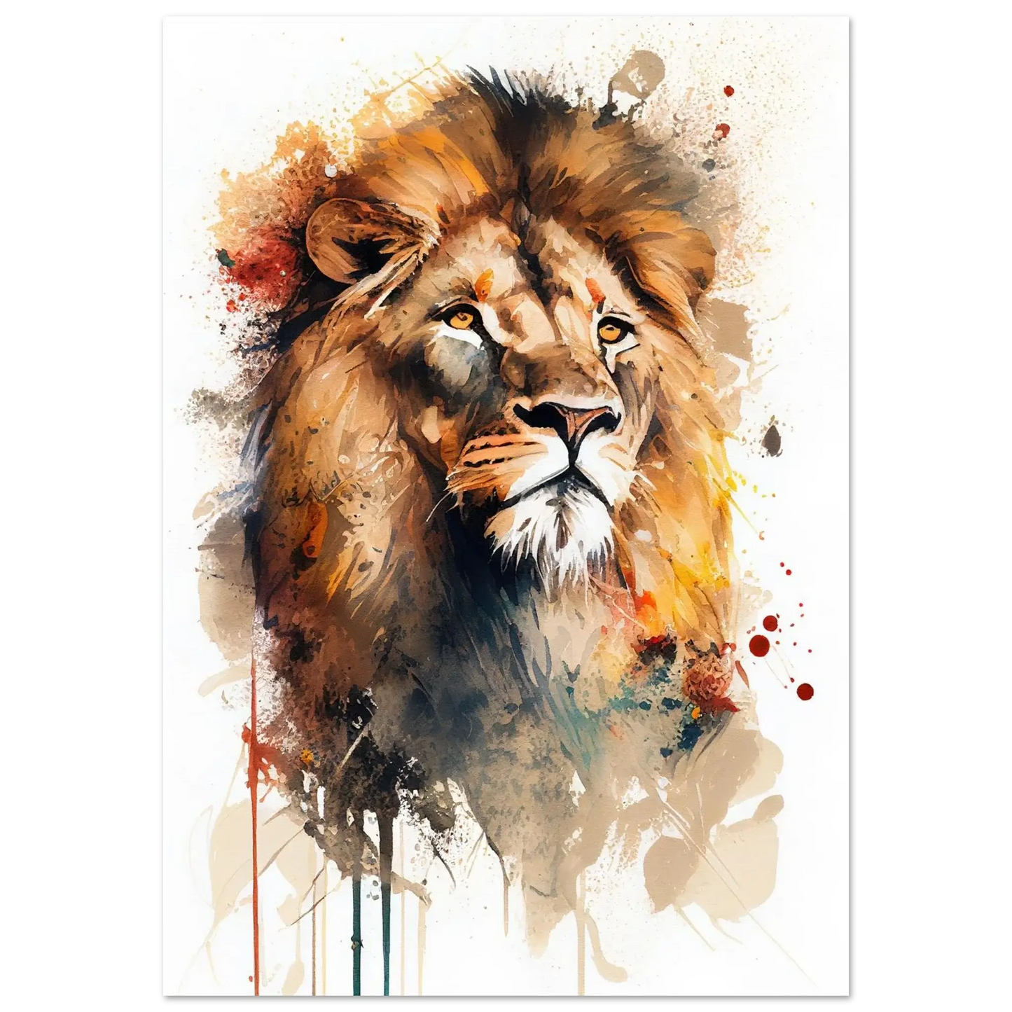 Lion de face