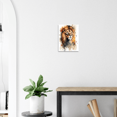 Cadre aluminium lion bureau