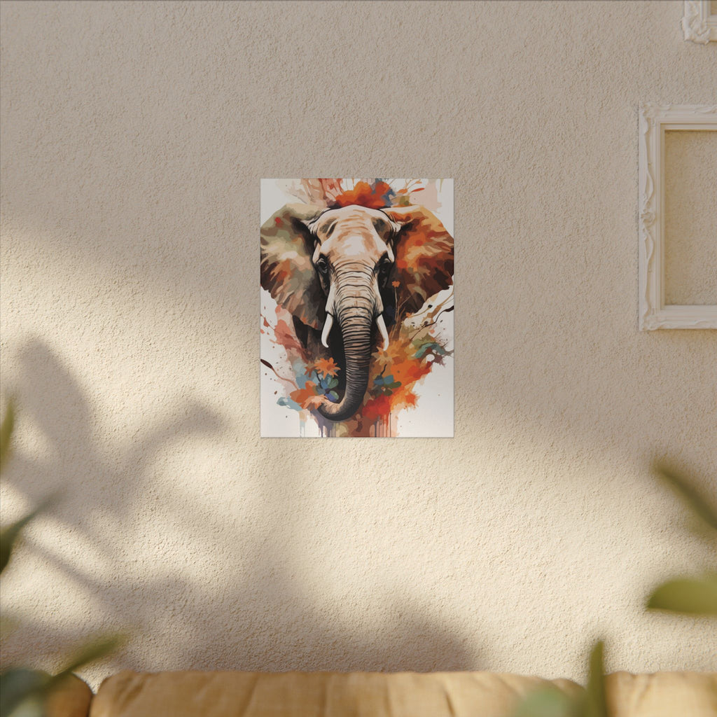 Éléphant - Sagesse de la Savane - Toile