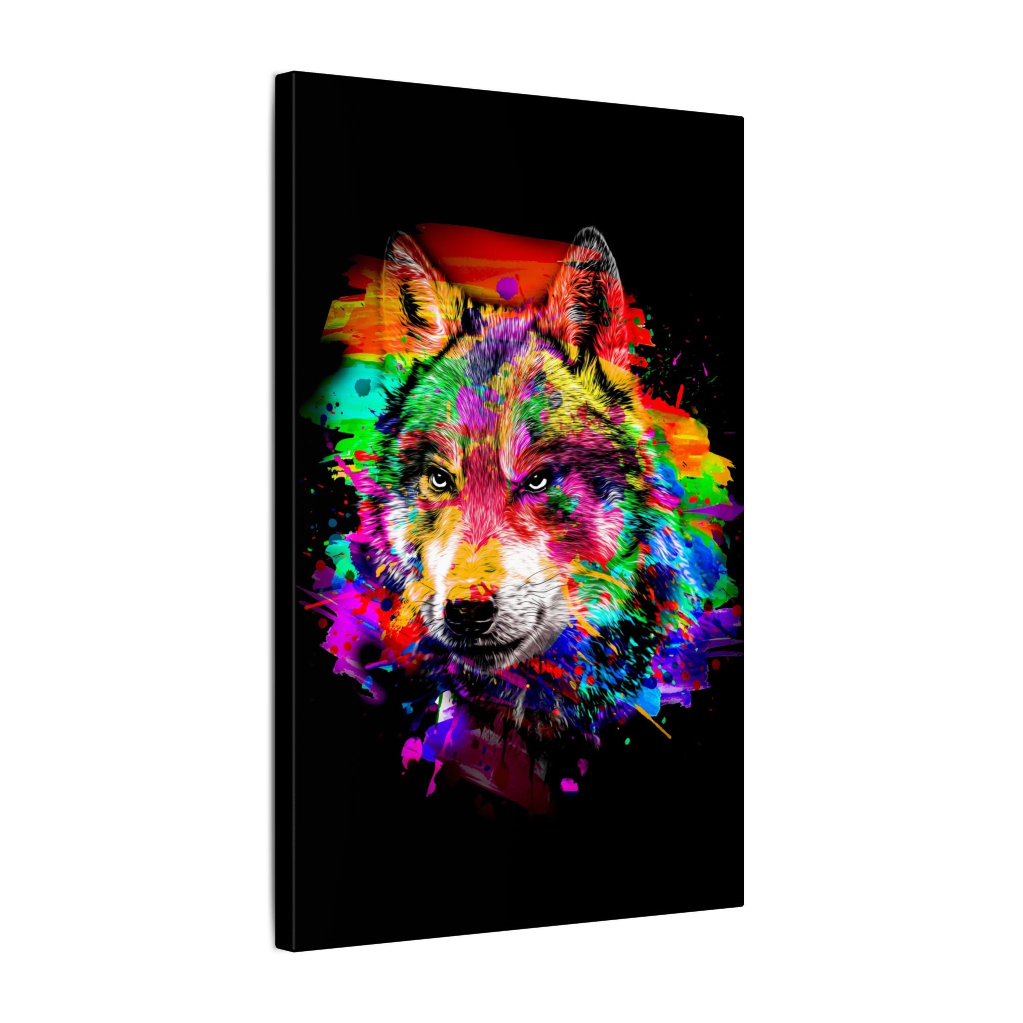 Loup - Esprit Lunaire - Toile