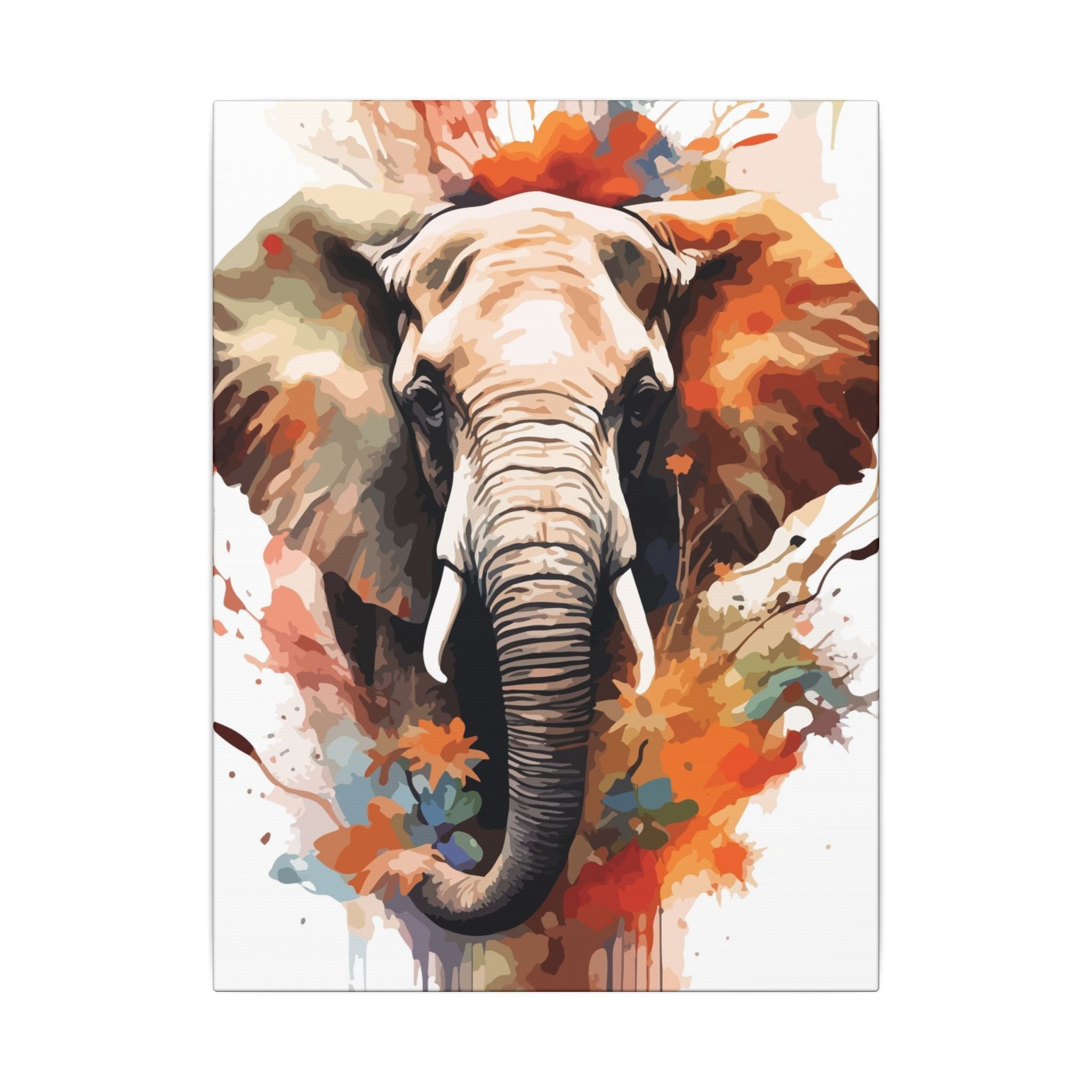 Éléphant - Sagesse de la Savane - Toile