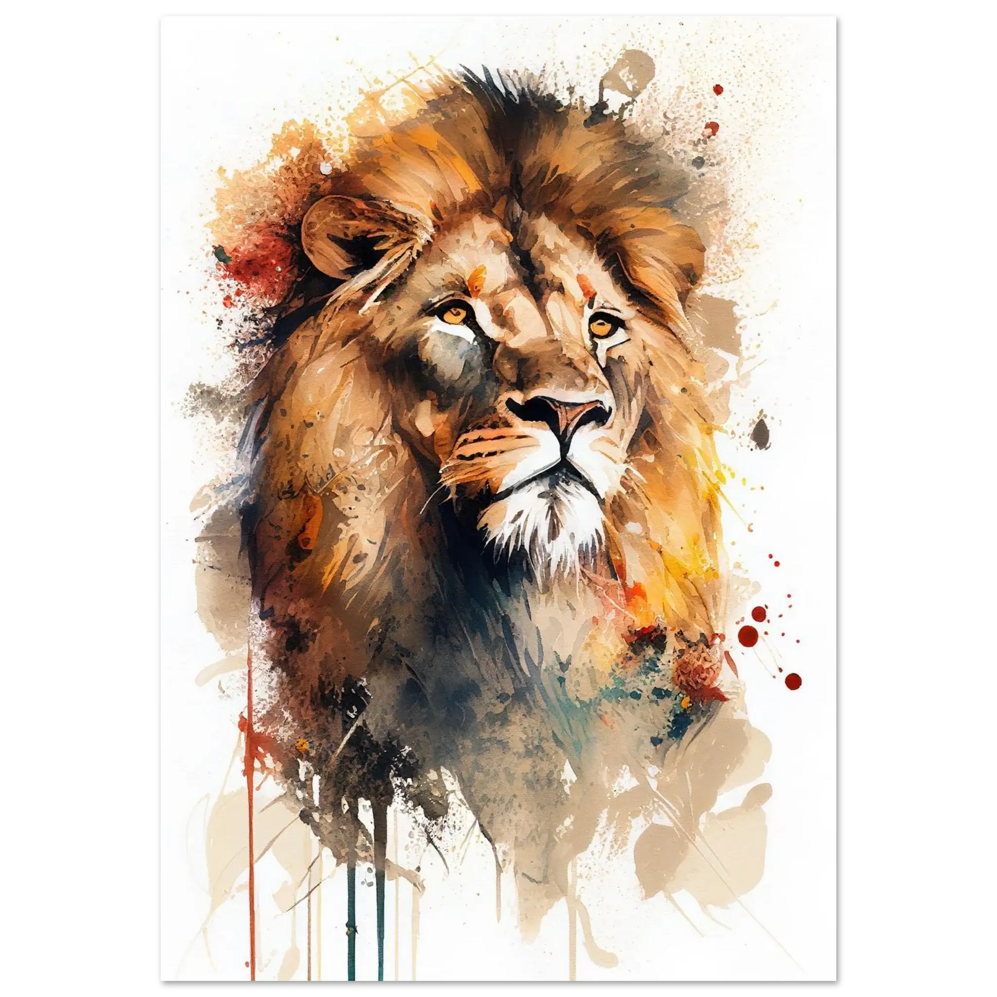 Lion de face