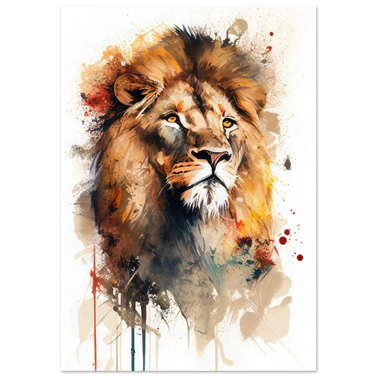 Lion de face